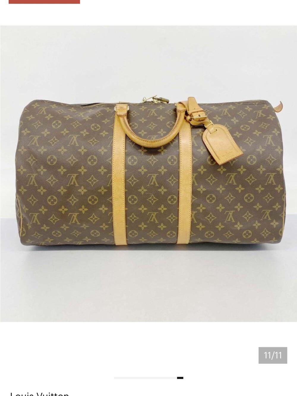 Louis Vuitton Monogram Canvas Duffel Bag in Brown and Tan